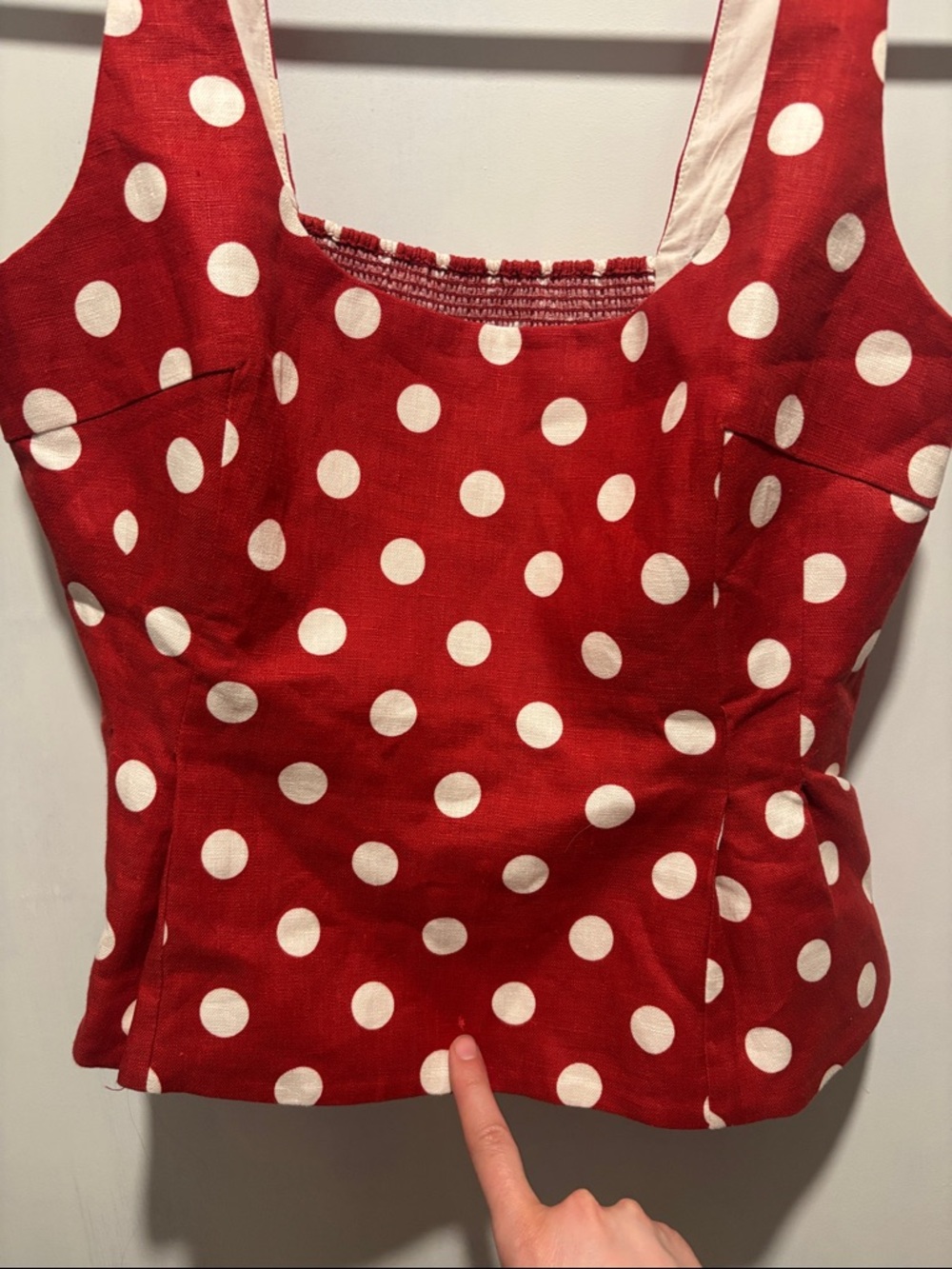 New POSSE Rosalie polka dot blouse top - Picture 6 of 12